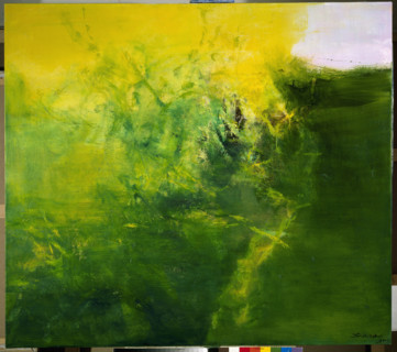 Une oeuvre de Zao Wou-Ki, septembre 2003