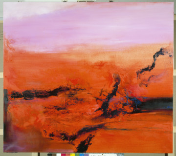 Une oeuvre de Zao Wou-Ki, septembre 2003