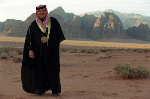 Le Roi Abdallah II de Jordanie, avril 2001