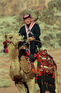 Le Roi Abdallah II de Jordanie, avril 2001