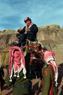 Le Roi Abdallah II de Jordanie, avril 2001