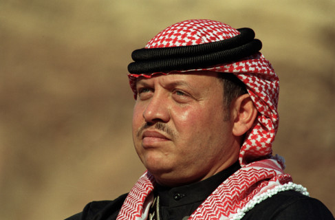 Le Roi Abdallah II de Jordanie, avril 2001