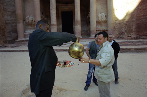 Le Roi Abdallah II de Jordanie, avril 2001