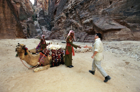 Le Roi Abdallah II de Jordanie, avril 2001