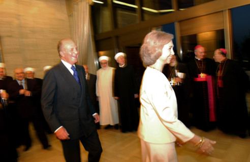 Juan Carlos et sa femme en visite officielle en Syrie, octobre 2003