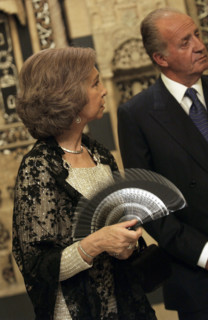 Juan Carlos et sa femme en visite officielle en Syrie, octobre 2003