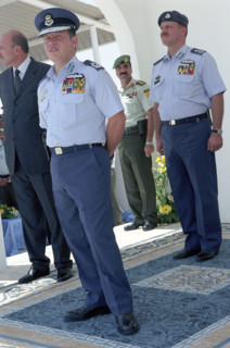 Intégration des officiers en présence du roi Abdallah II de Jordanie, juillet 2004