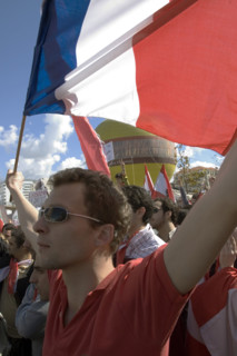 Rassemblements une semaine après l'assassinat de Rafiq Hariri, février 2005
