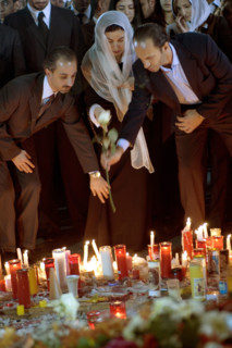 Rassemblements une semaine après l'assassinat de Rafiq Hariri, février 2005