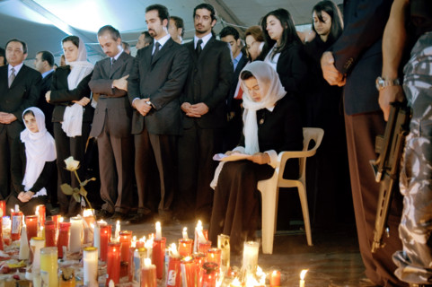 Rassemblements une semaine après l'assassinat de Rafiq Hariri, février 2005