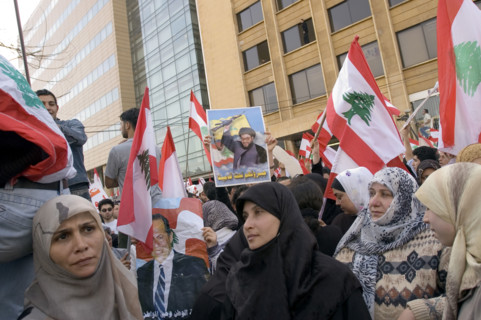 Manifestation pro-syrienne à Beyrouth, mars 2005