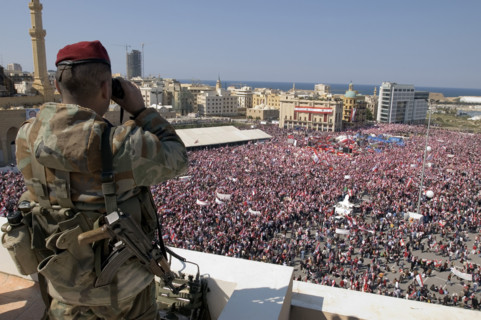 The largest Anti-Syrian demonstration in Beirut
