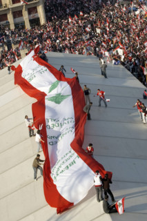 The largest Anti-Syrian demonstration in Beirut