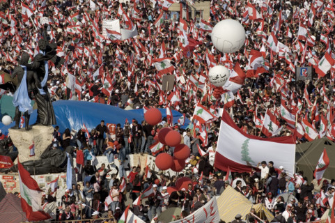 The largest Anti-Syrian demonstration in Beirut