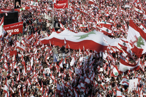 The largest Anti-Syrian demonstration in Beirut