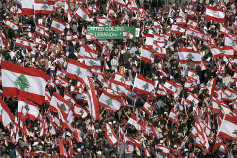 The largest Anti-Syrian demonstration in Beirut