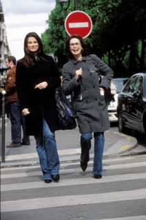 Dayle Haddon and her daughter Ryan in Paris