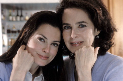 Dayle Haddon and her daughter Ryan in Paris
