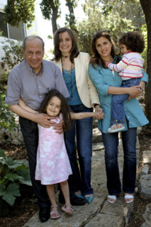 Le général Michel Aoun chez lui au Liban, mai 2005