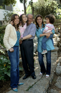 Le général Michel Aoun chez lui au Liban, mai 2005