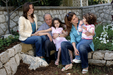 Le général Michel Aoun chez lui au Liban, mai 2005