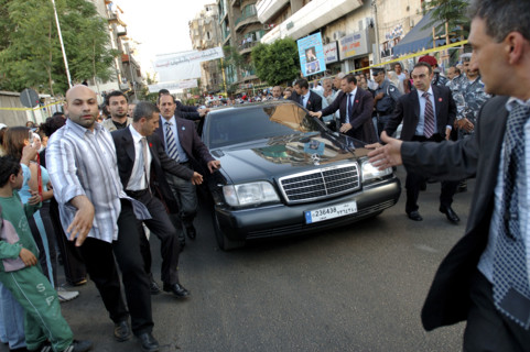 Saad Hariri lors des élections législatives au Liban, mai 2005
