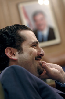 Saad Hariri lors des élections législatives au Liban, mai 2005