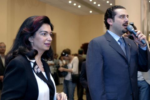 Saad Hariri lors des élections législatives au Liban, mai 2005