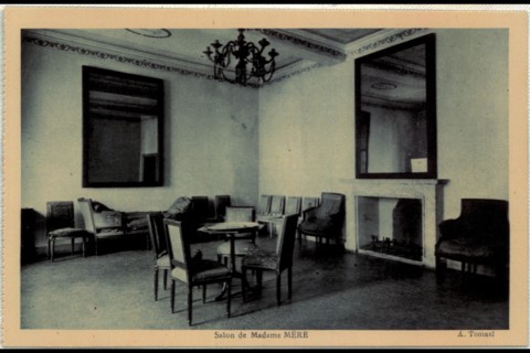 The House of Napoleon I in Ajaccio. The living room of Madame Mère