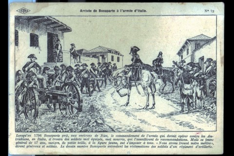 Arrival of Napoleon Bonaparte in the Army of Italy.