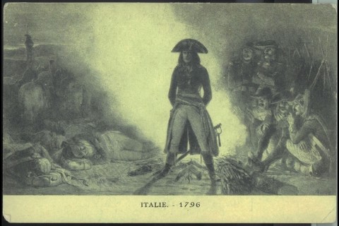 Napoleon Bonaparte and His Army in Italy.