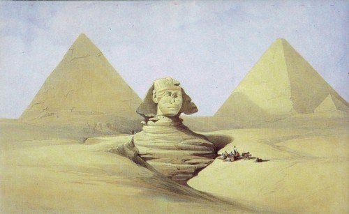 Sphinx and Pyramids.