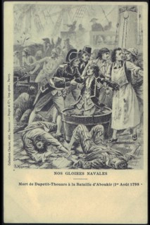 Death of Dupetit-Thouars at the Battle of Aboukir.