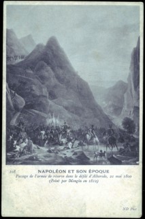Passage de l'armée de réserve dans le défilé d'Albaredo.
