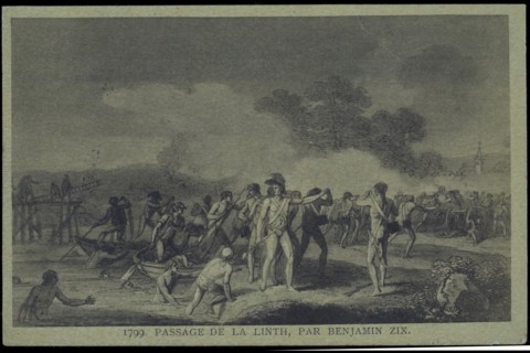 Napoleon Bonaparte. 
Crossing of the Linth.