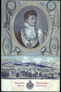 Portrait de Napoléon 1er à la Bataille d'Austerlitz.