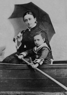 Eugénie de Montijo et son fils Louis Napoléon Bonaparte