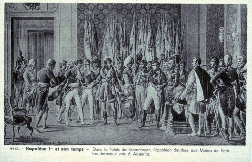 Napoléon 1er dans le palais de Schoenbrunn (Vienne).