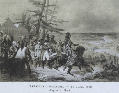Napoléon 1er : Bataille d'Eckmühl.
22 avril 1809