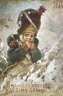 Campagne de Russie : portrait d'un enfant soldat.
1812