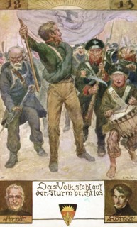 Saxony Campaign: soldiers being mobilised.
1813