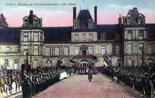 Abdication de Napoléon 1er à Fontainebleau.