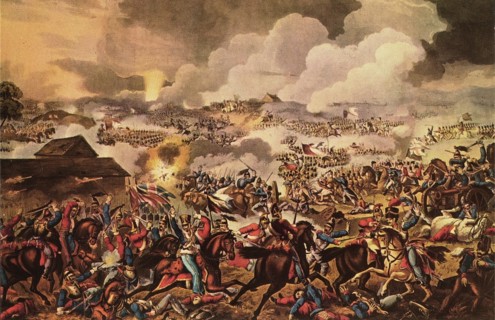 The Battle of Waterloo.