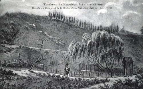 Tombeau de Napoléon 1er à Sainte-Hélène.
5 mai 1821