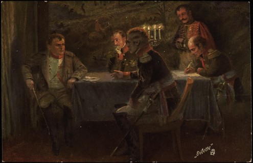 Napoléon 1er dictant une lettre.
