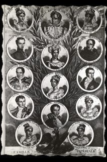 Portraits de Napoléon 1er, des impératrices Joséphine et Marie-Louise et de la famille de l'empereur.