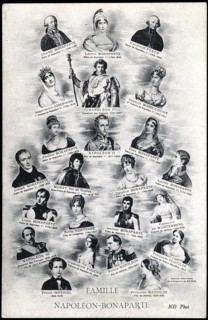 Portraits de Napoléon 1er, des impératrices Joséphine et Marie-Louise et de la famille de l'empereur.