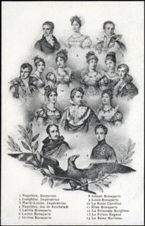 Portraits de Napoléon 1er, des impératrices Joséphine et Marie-Louise et de la famille de l'empereur.