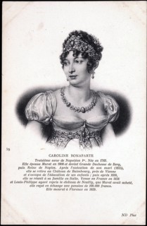 Portrait de Caroline Bonaparte, soeur de Napoléon 1er.