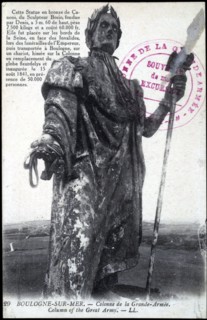 Statue of Napoleon I in Boulogne-sur-Mer.